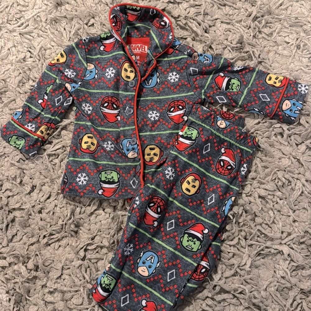 Marvel Baby Christmas Pajamas 12 Months